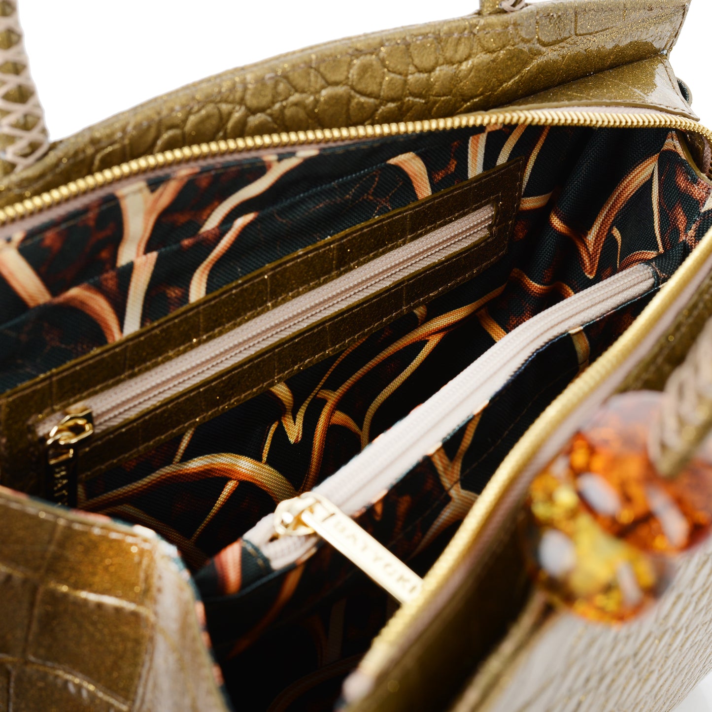 Sophia Leopard Blue Women's Leather Handbag
