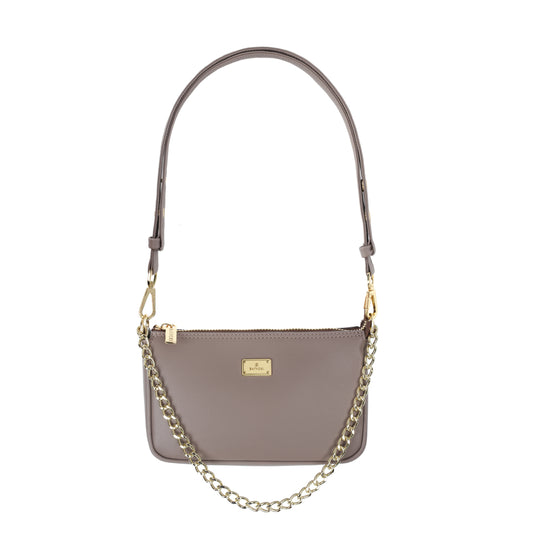 Damen-Ledertasche Harley Mini Taupe
