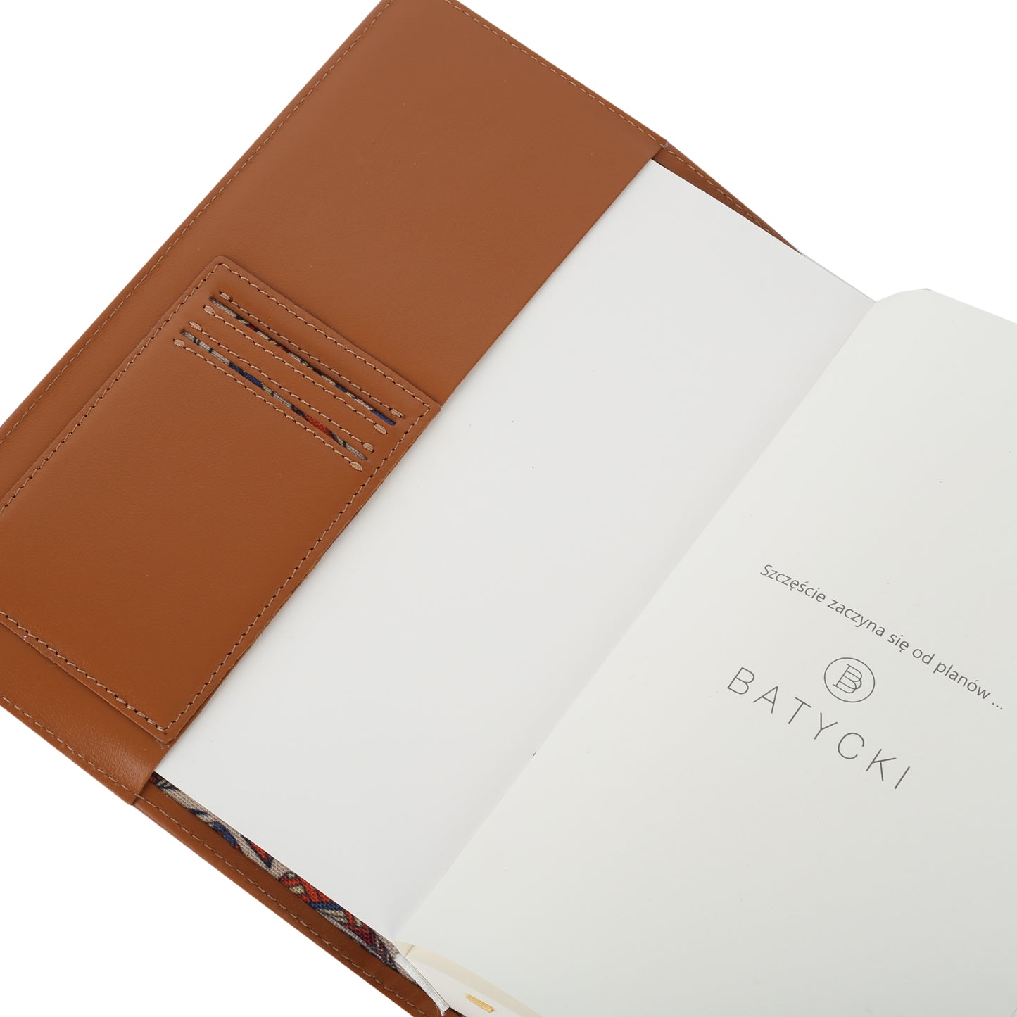 Notes A5 w oprawie skórzanej Napa cognac