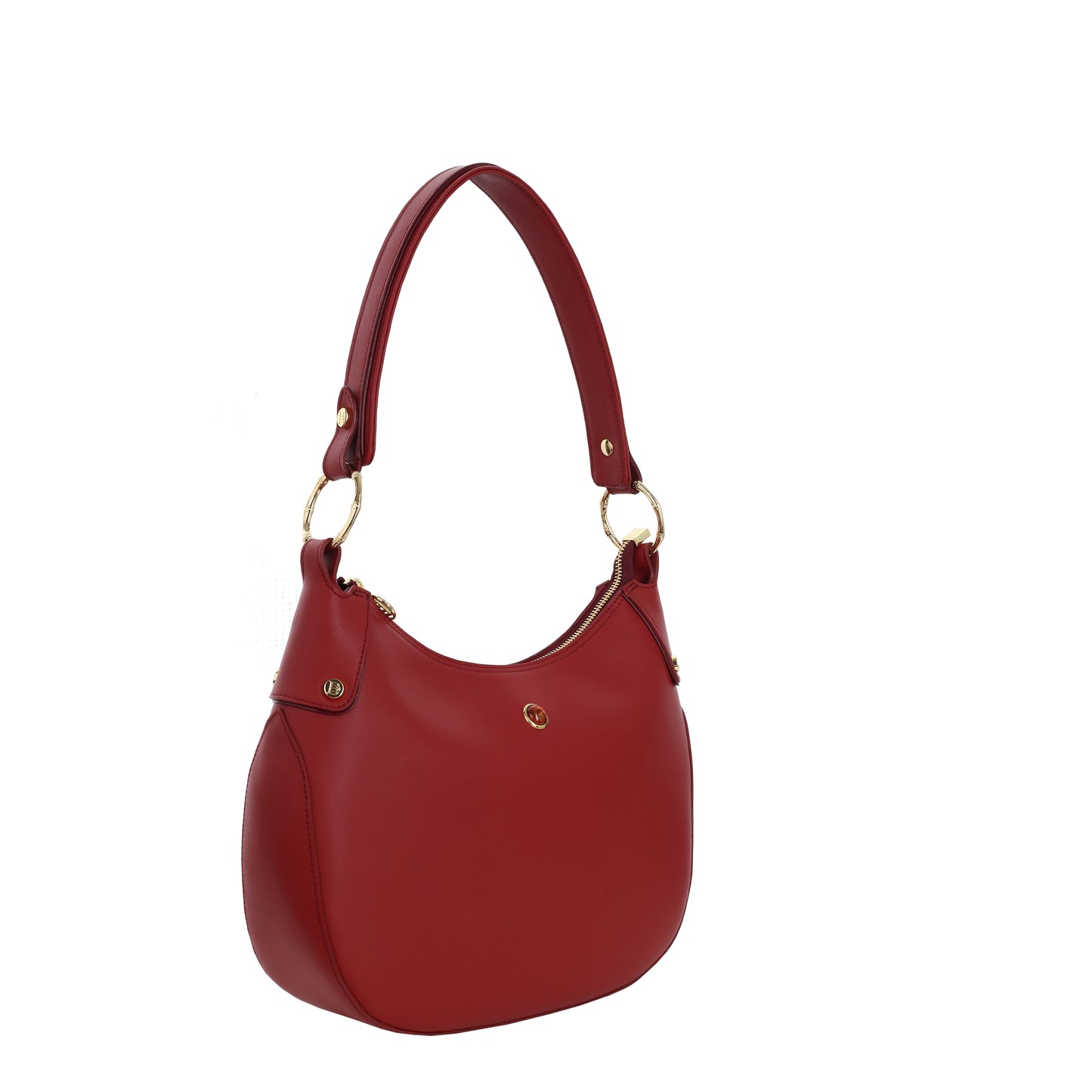 Bolso de mano sillari de piel napa burdeos para mujer