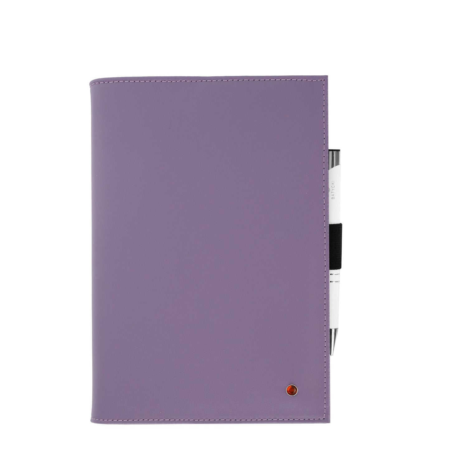 Notes A5 w oprawie skórzanej Napa purple