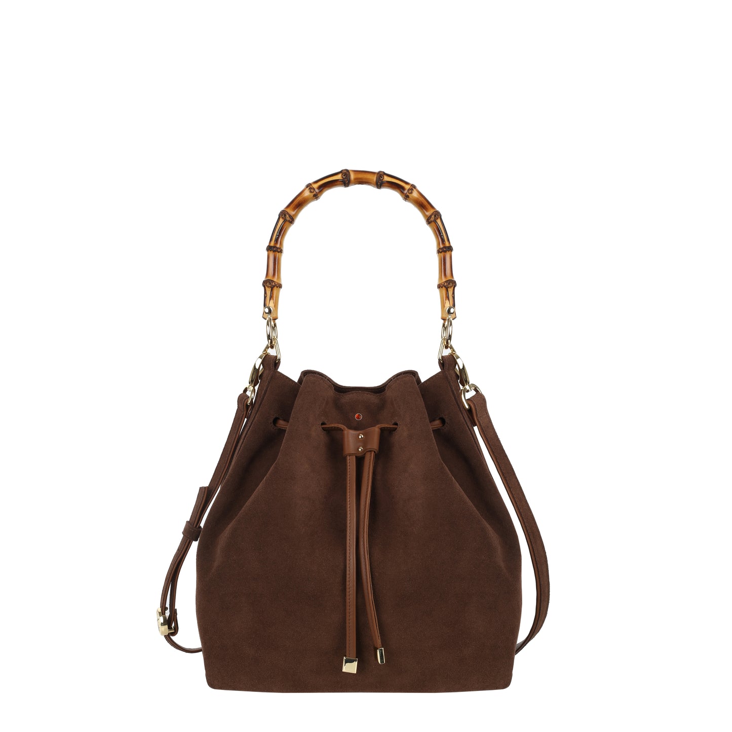 Torebka damska worek skórzany Catherine suede brown