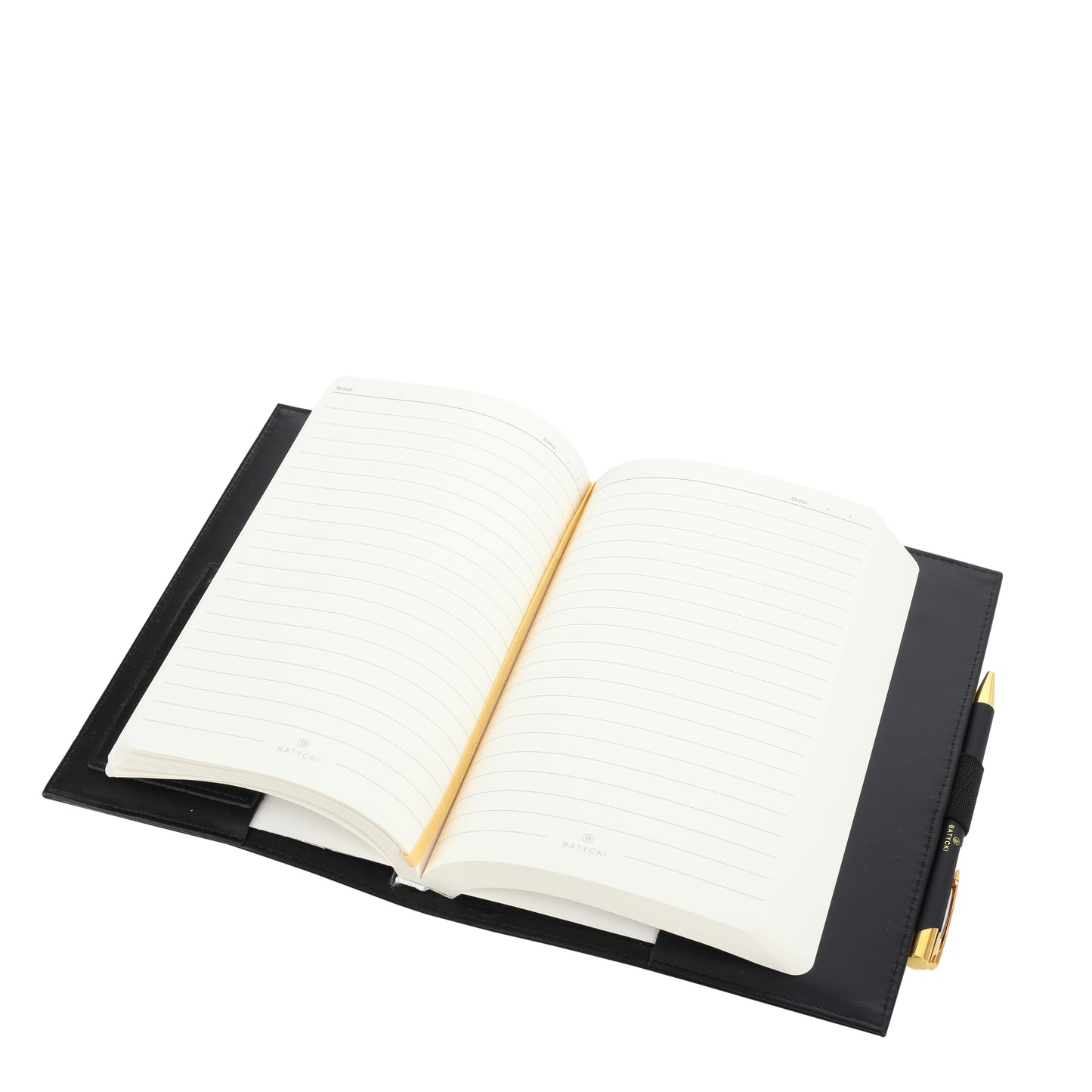Notes A5 w oprawie skórzanej Napa black