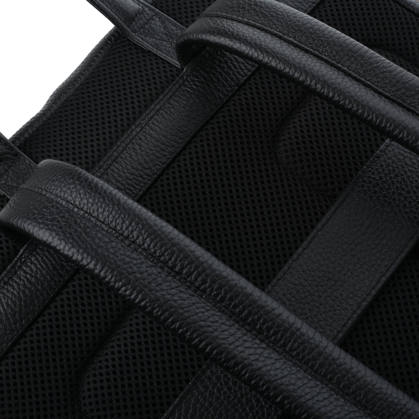 Business Rucksack Herren Lederfloter schwarz