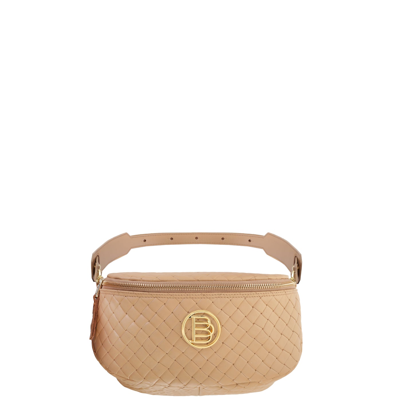 Women's leather bag So Softly! powder pink camel