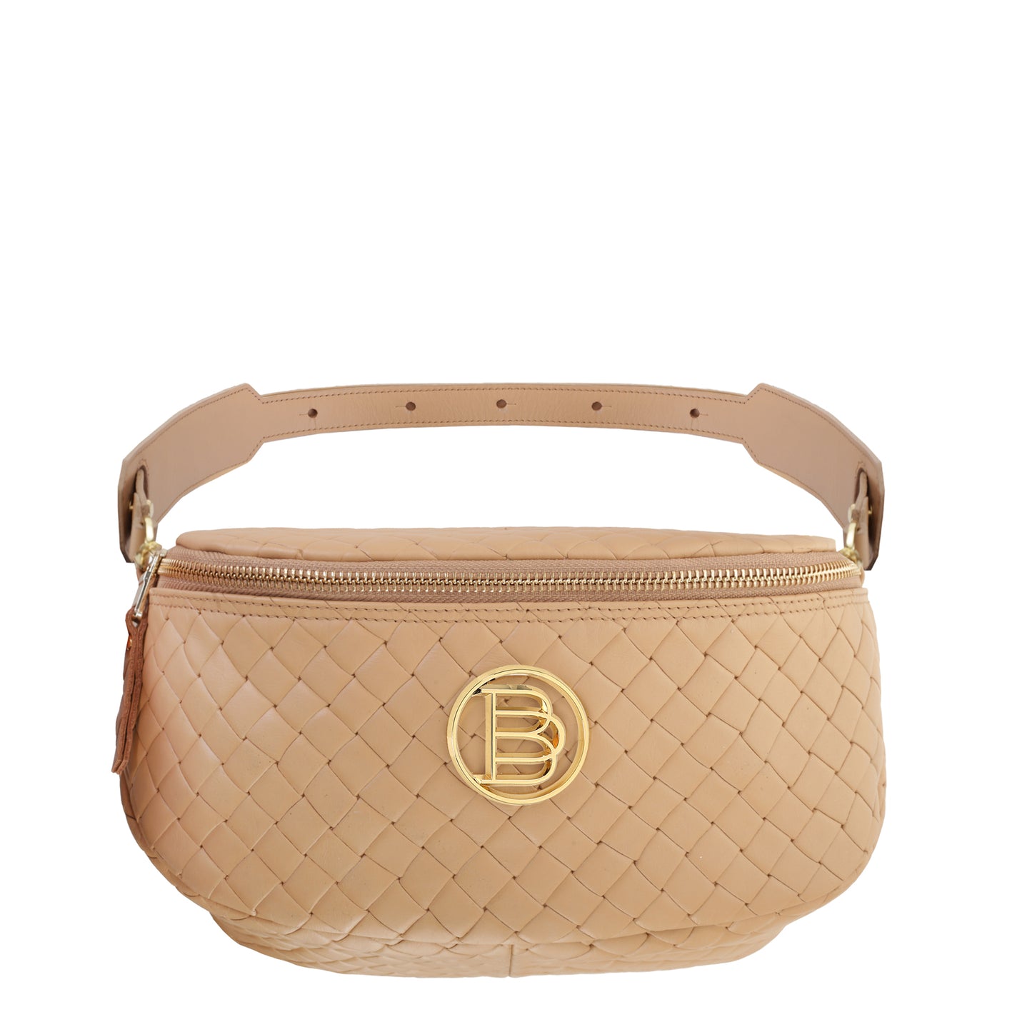 Women's leather bag So Softly! powder pink camel