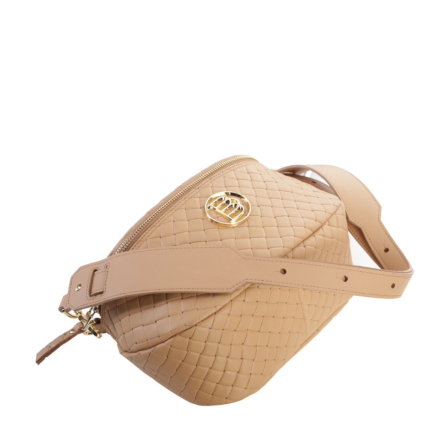Women's leather bag So Softly! powder pink camel