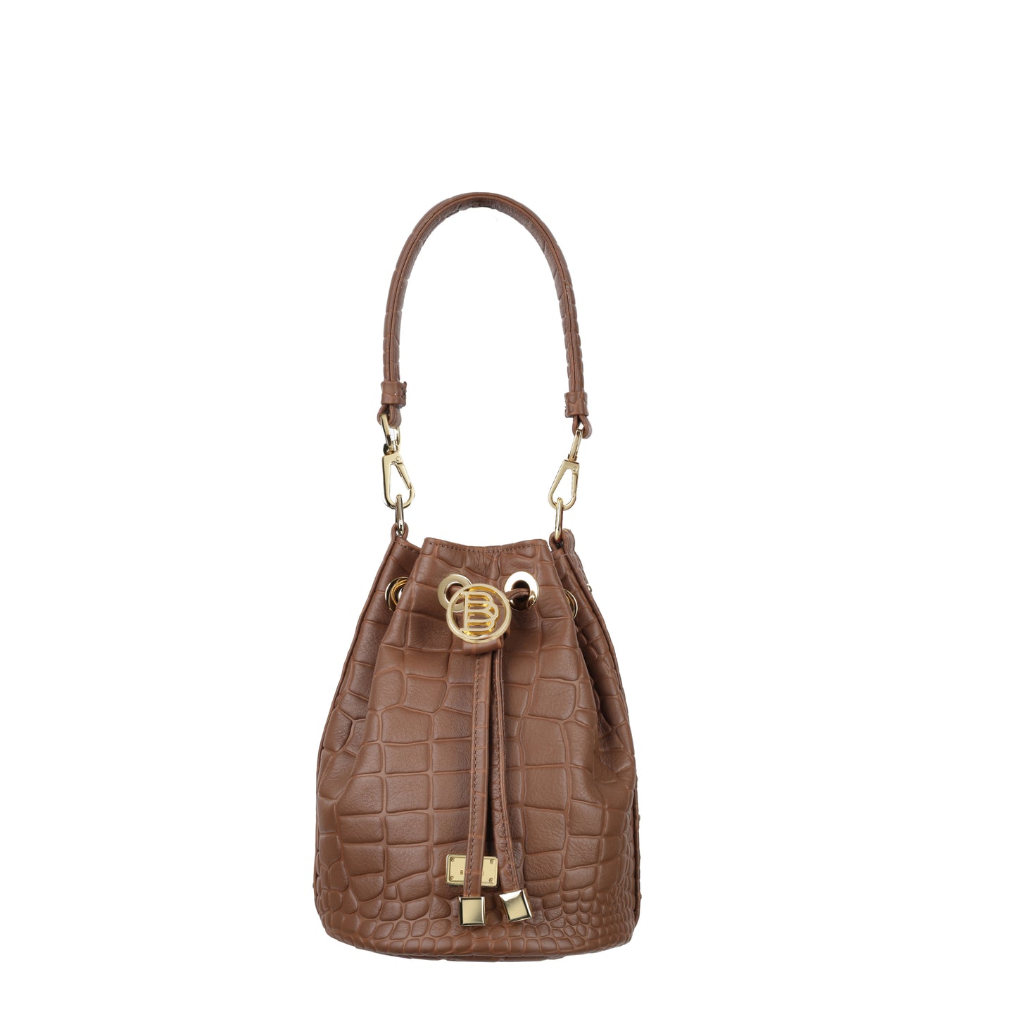 Torebka damska worek skórzany Coral brown