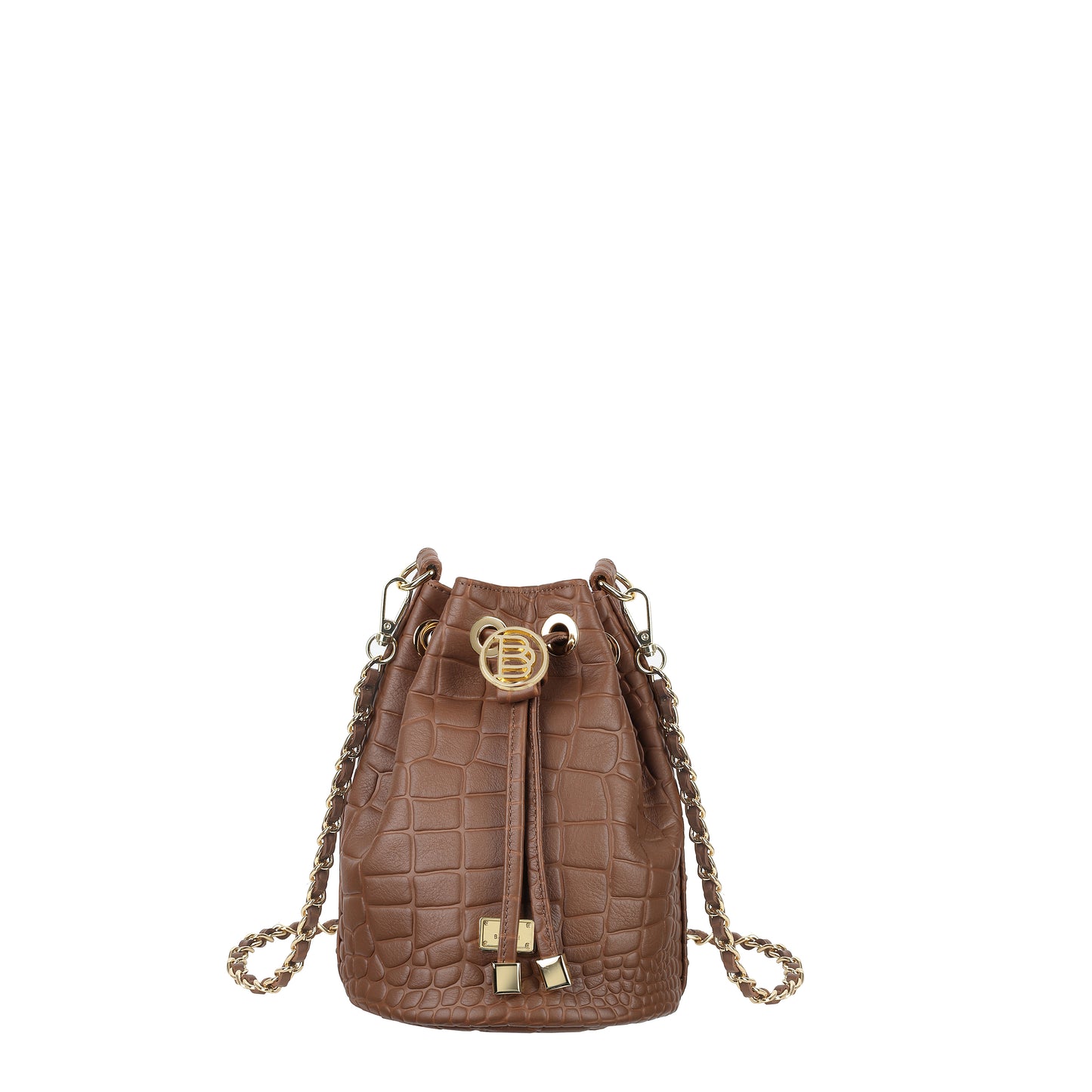 Torebka damska worek skórzany Coral brown