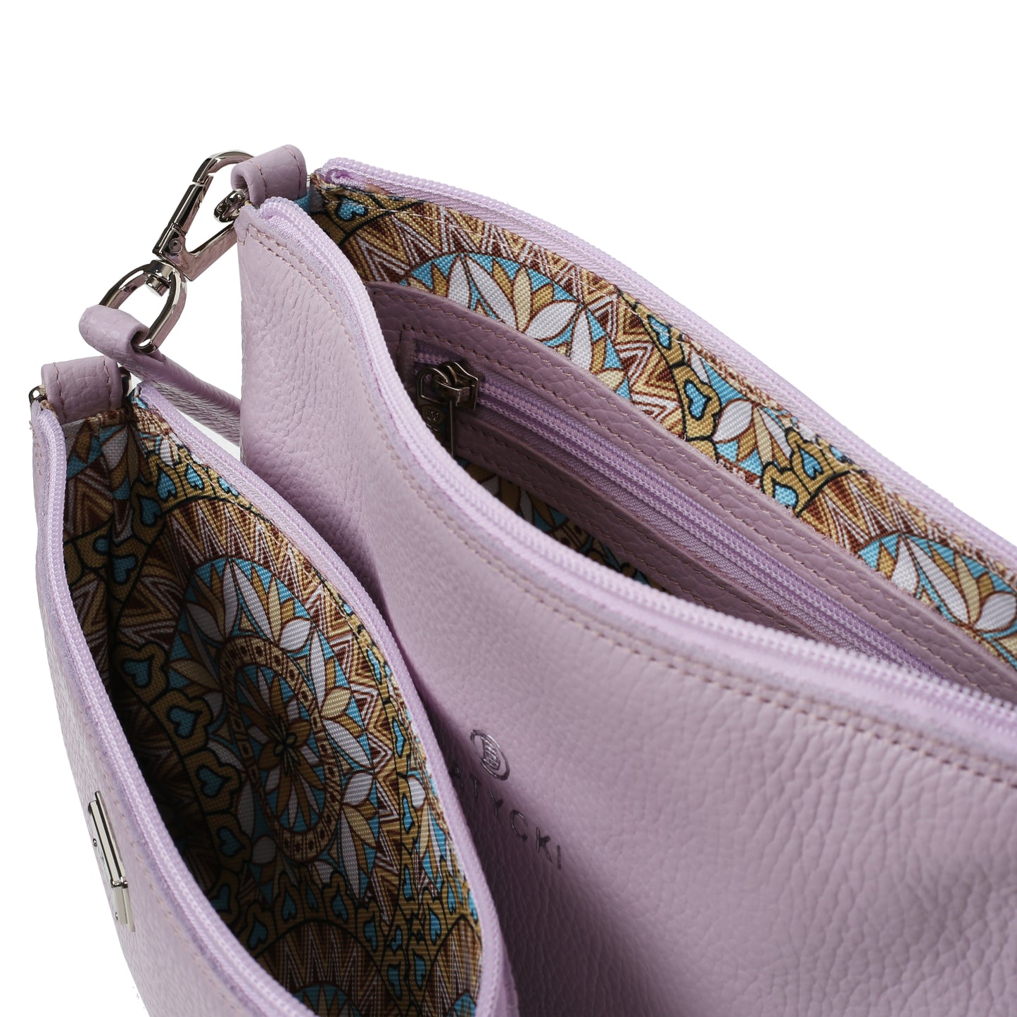 Torebka damska skórzana Cosmo floter lavender