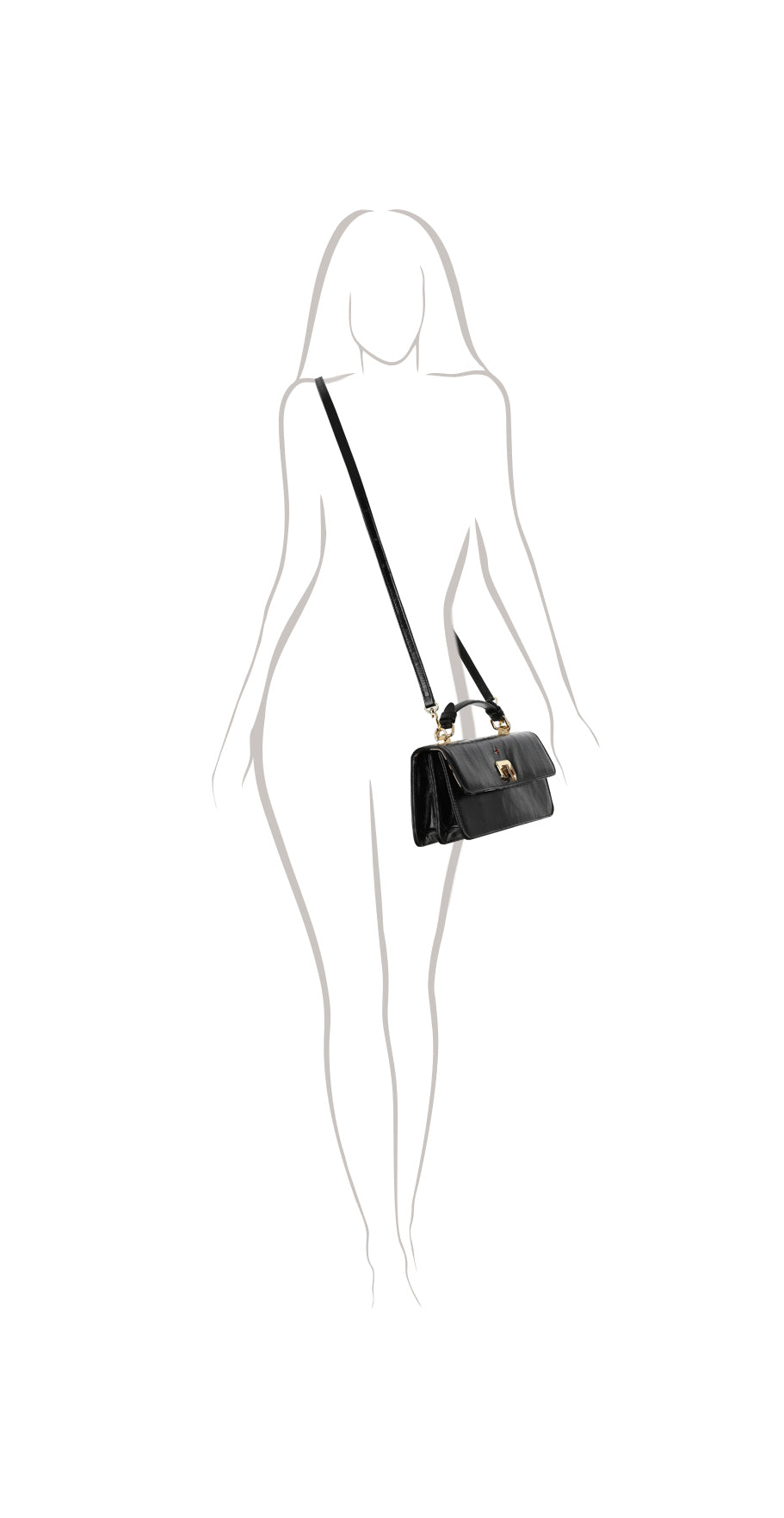Gahari leopard leather women's handbag