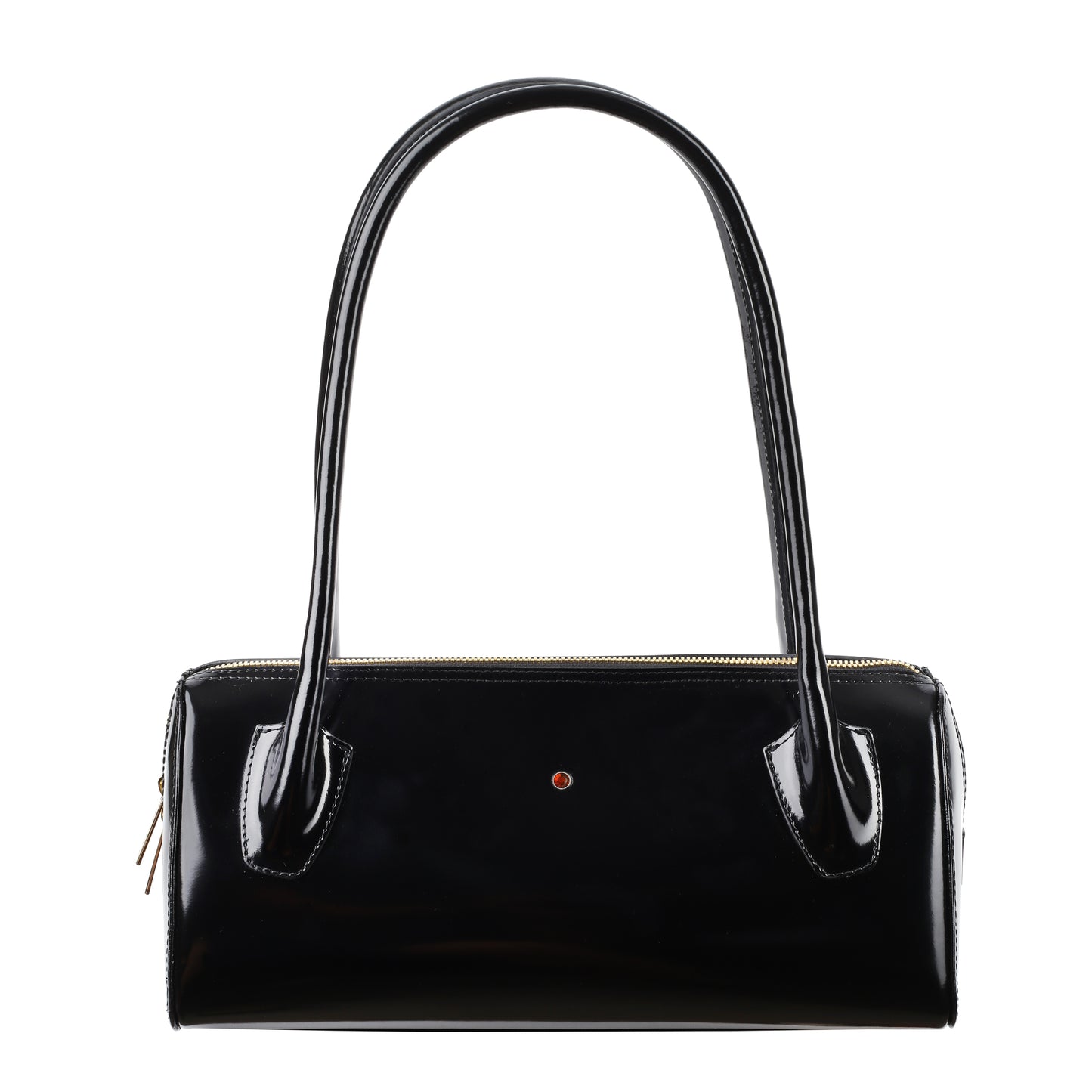 Women's leather bag Zouche specchio black