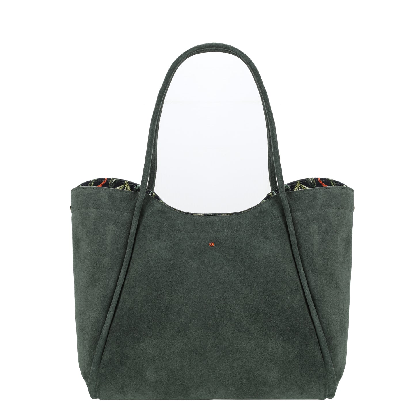 Torebka damska skórzana New Mamma suede green