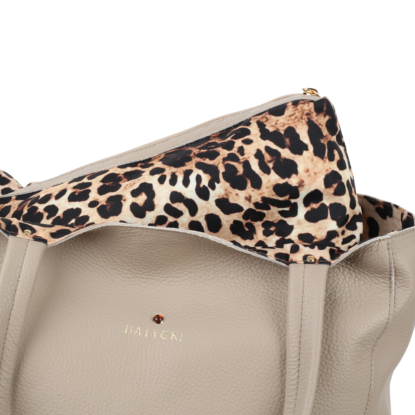 Women's leather bag Baku floter taupe
