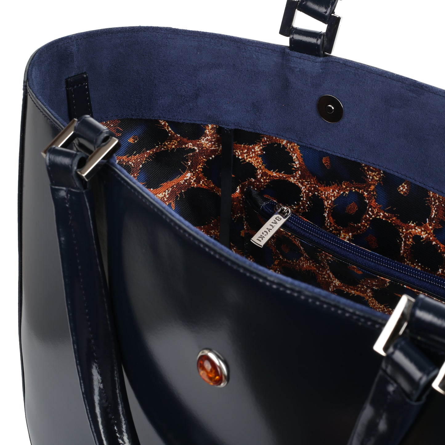 Mamma Specchio Brown leather handbag