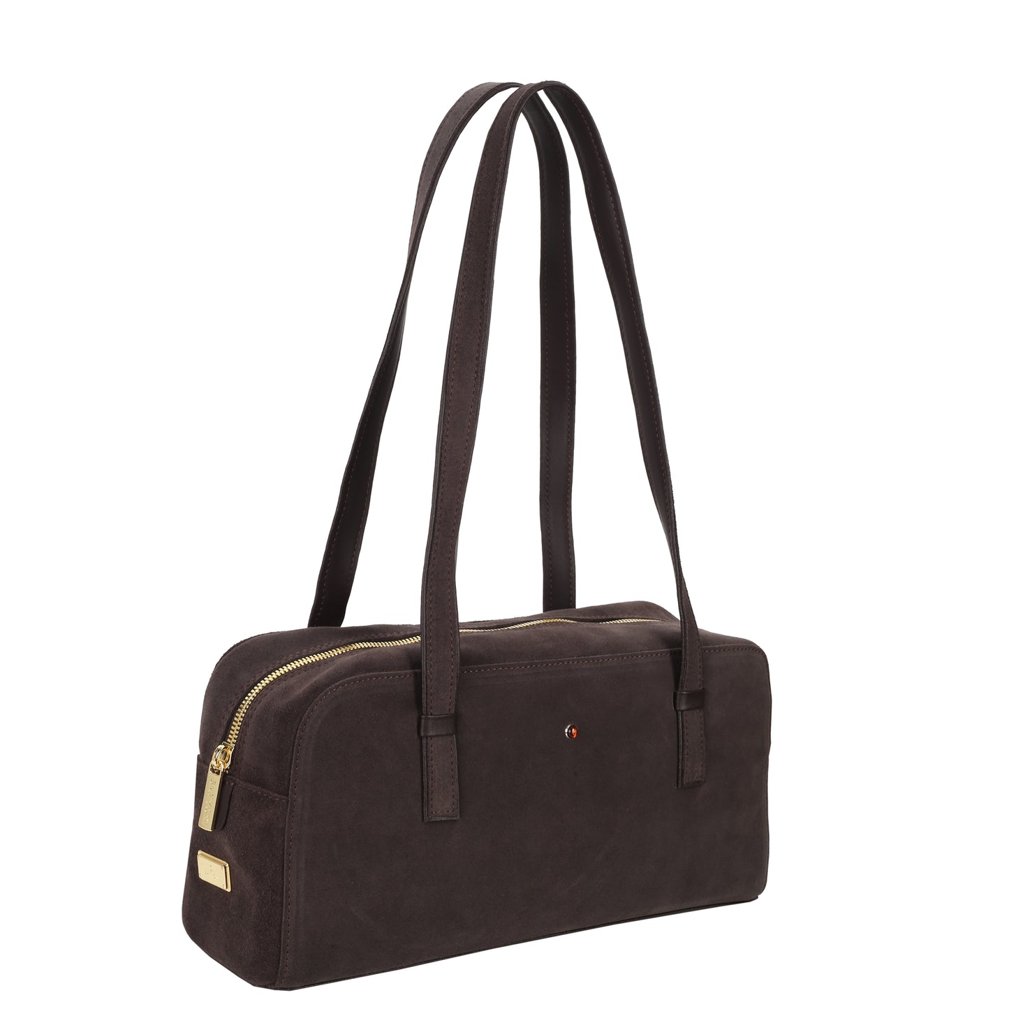 Torebka damska skórzana Bague suede brown