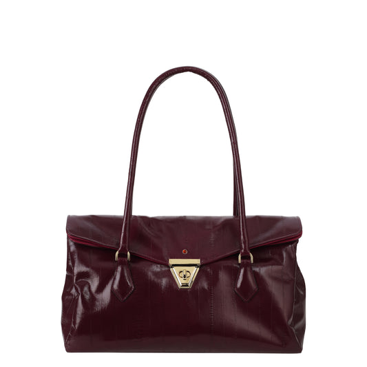 Lea eel black women's leather bag