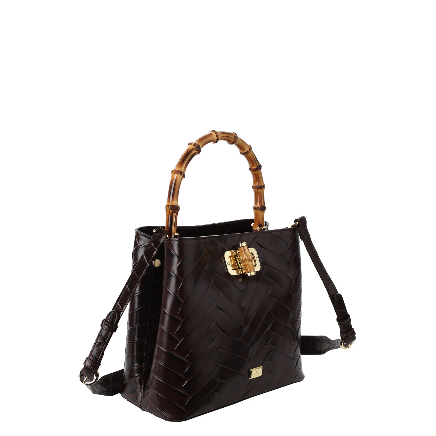 Torebka damska skórzana Stella braid brown