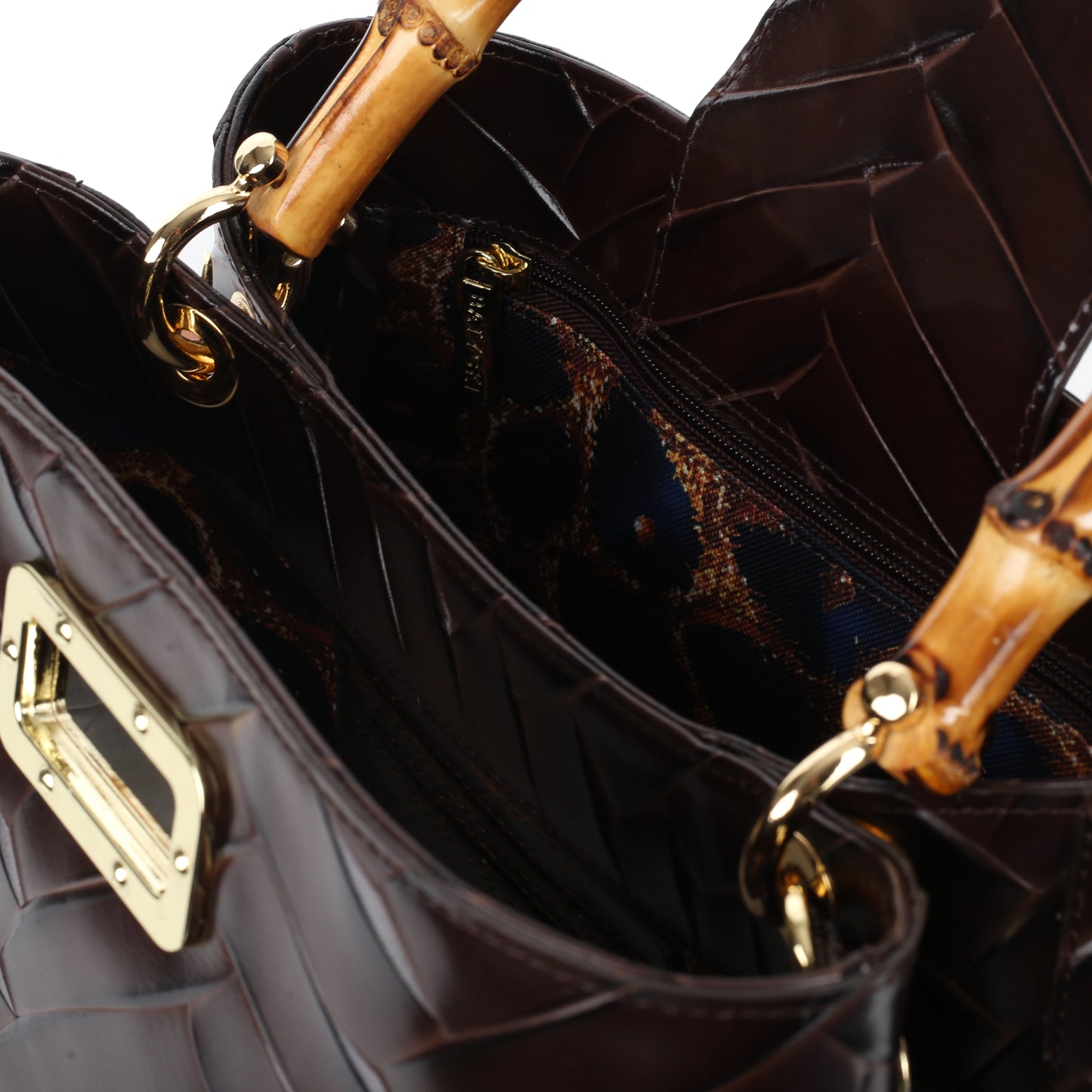 Torebka damska skórzana Stella braid brown
