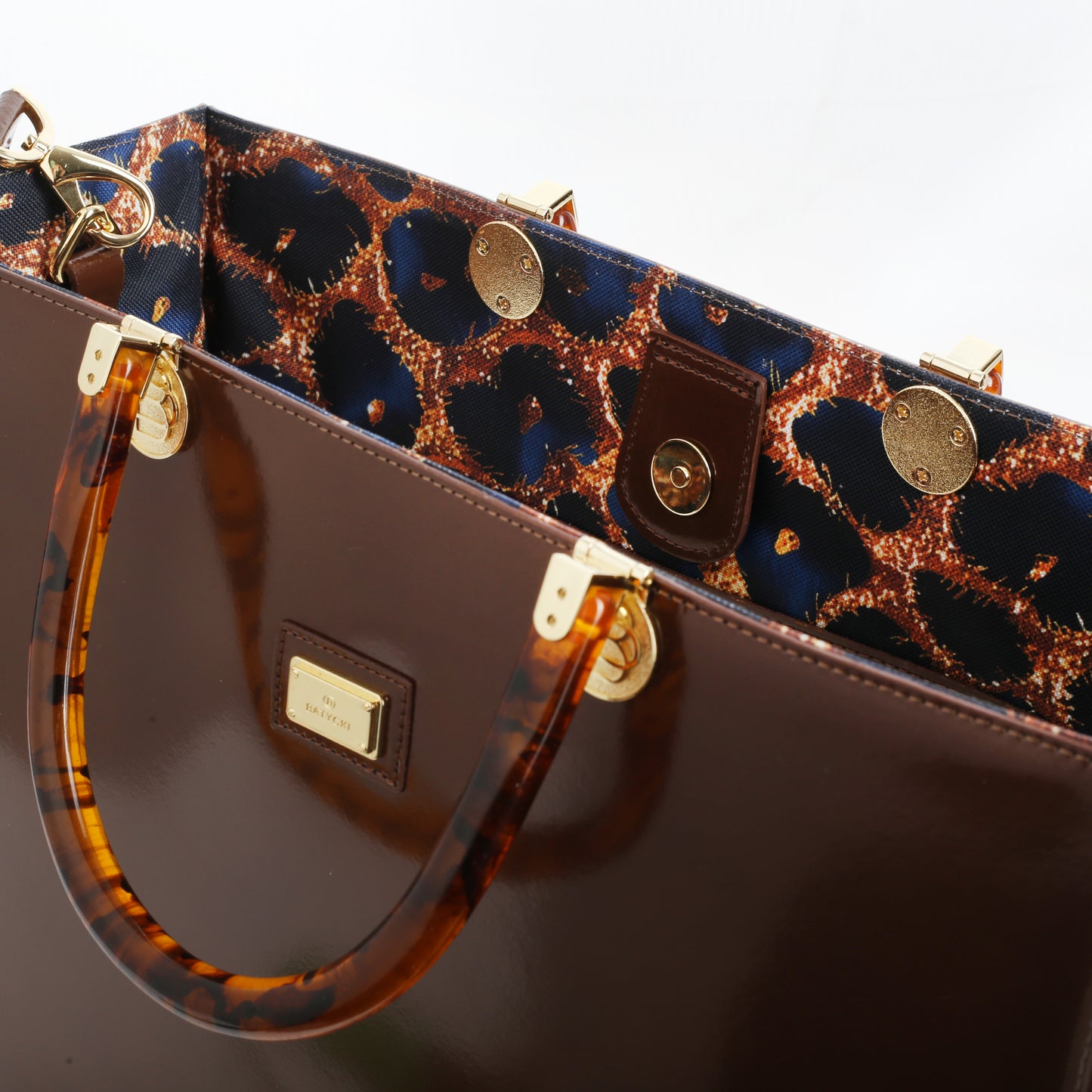 Ferri specchio taupe women's leather handbag