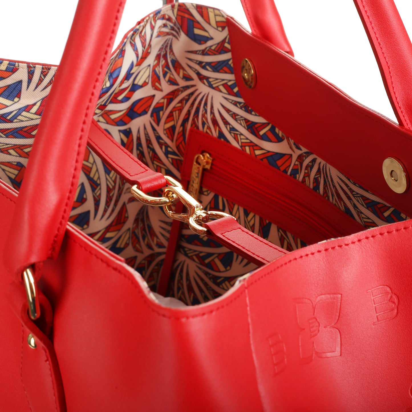 Damen-Ledertasche Mamma Nappa rot