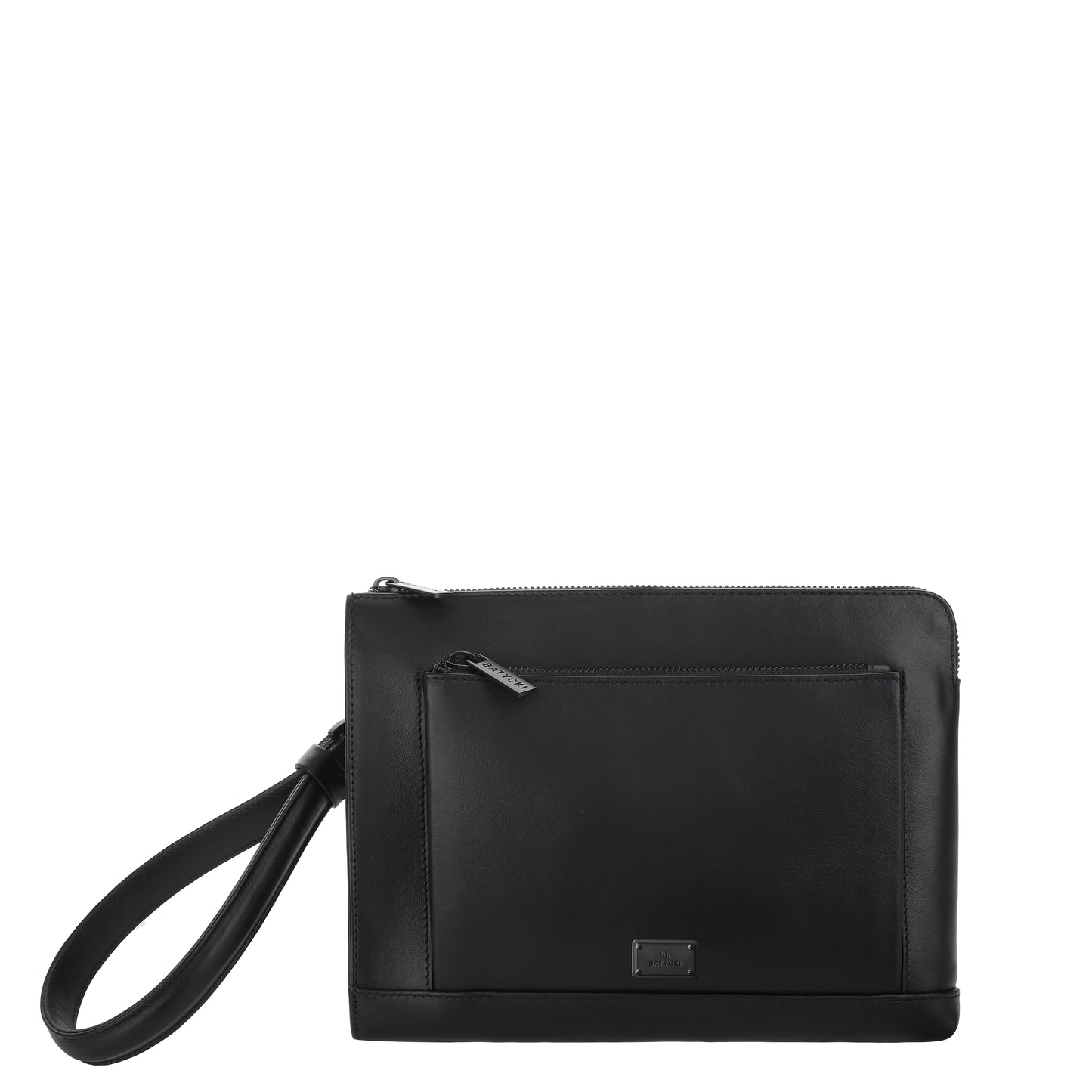 Men's black napa leather bag