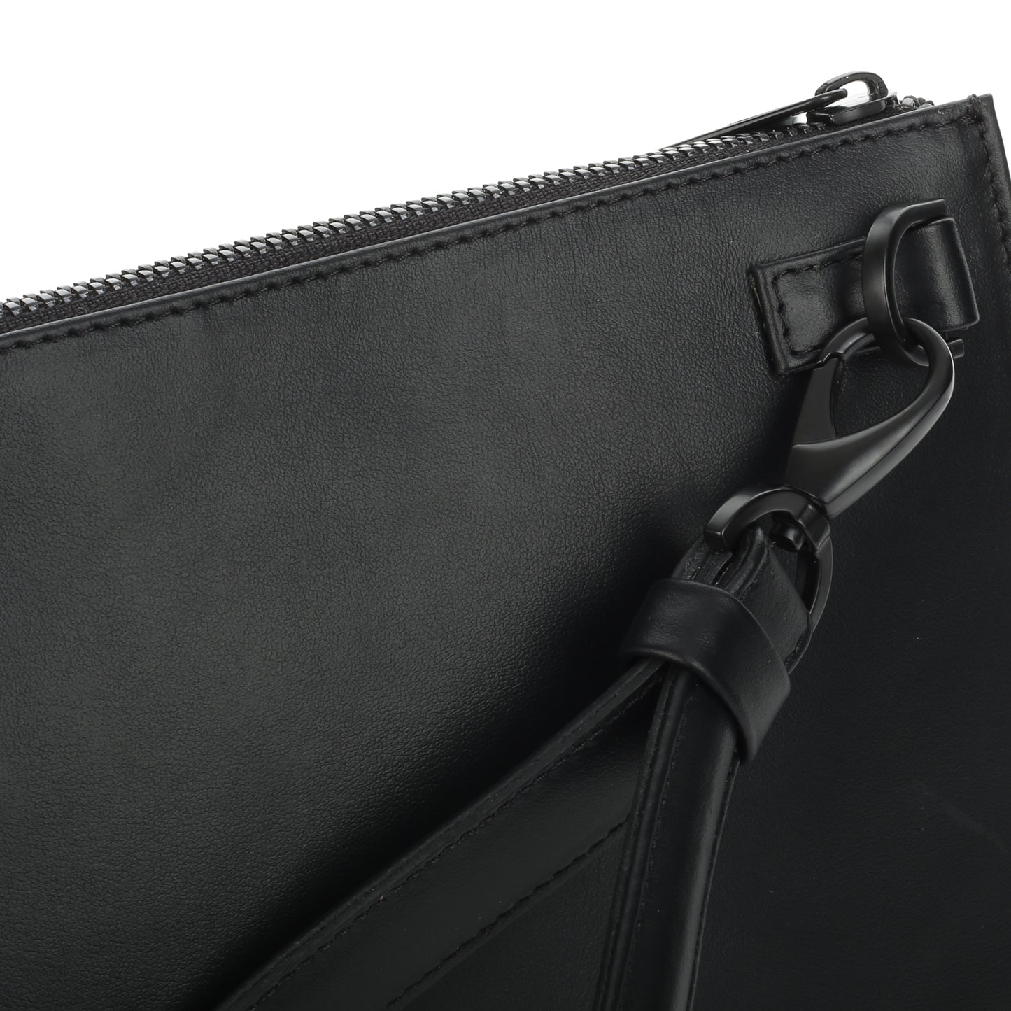 Men's black napa leather bag