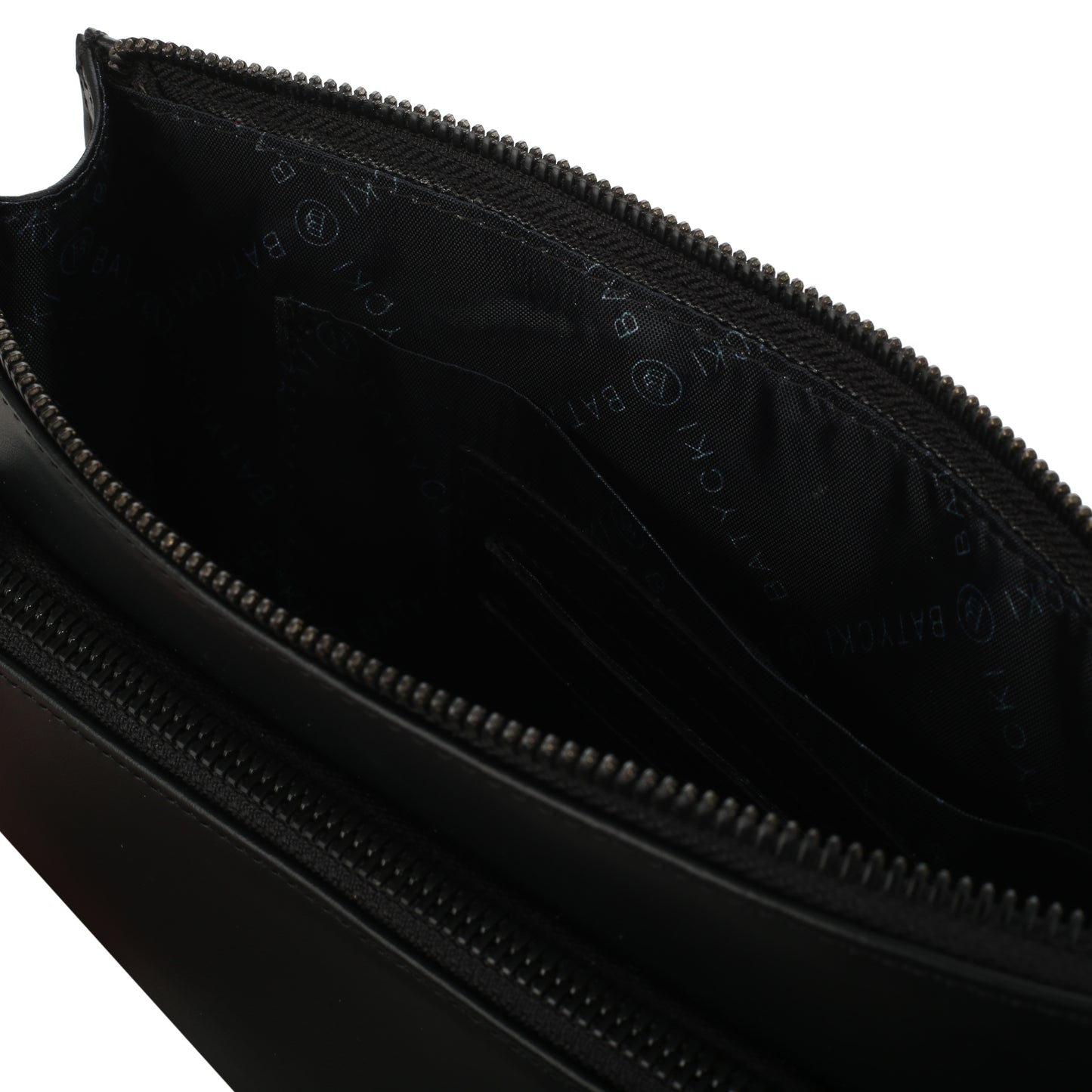 Men's black napa leather bag
