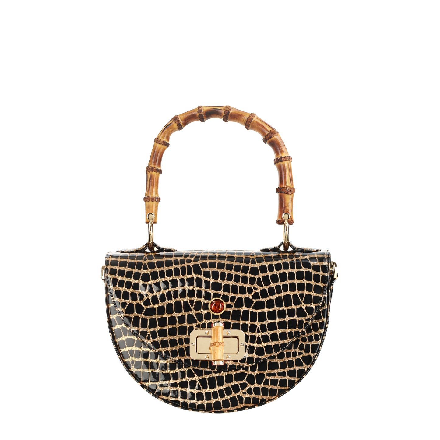 Bolso de mano mujer ámbar aragon negro de piel