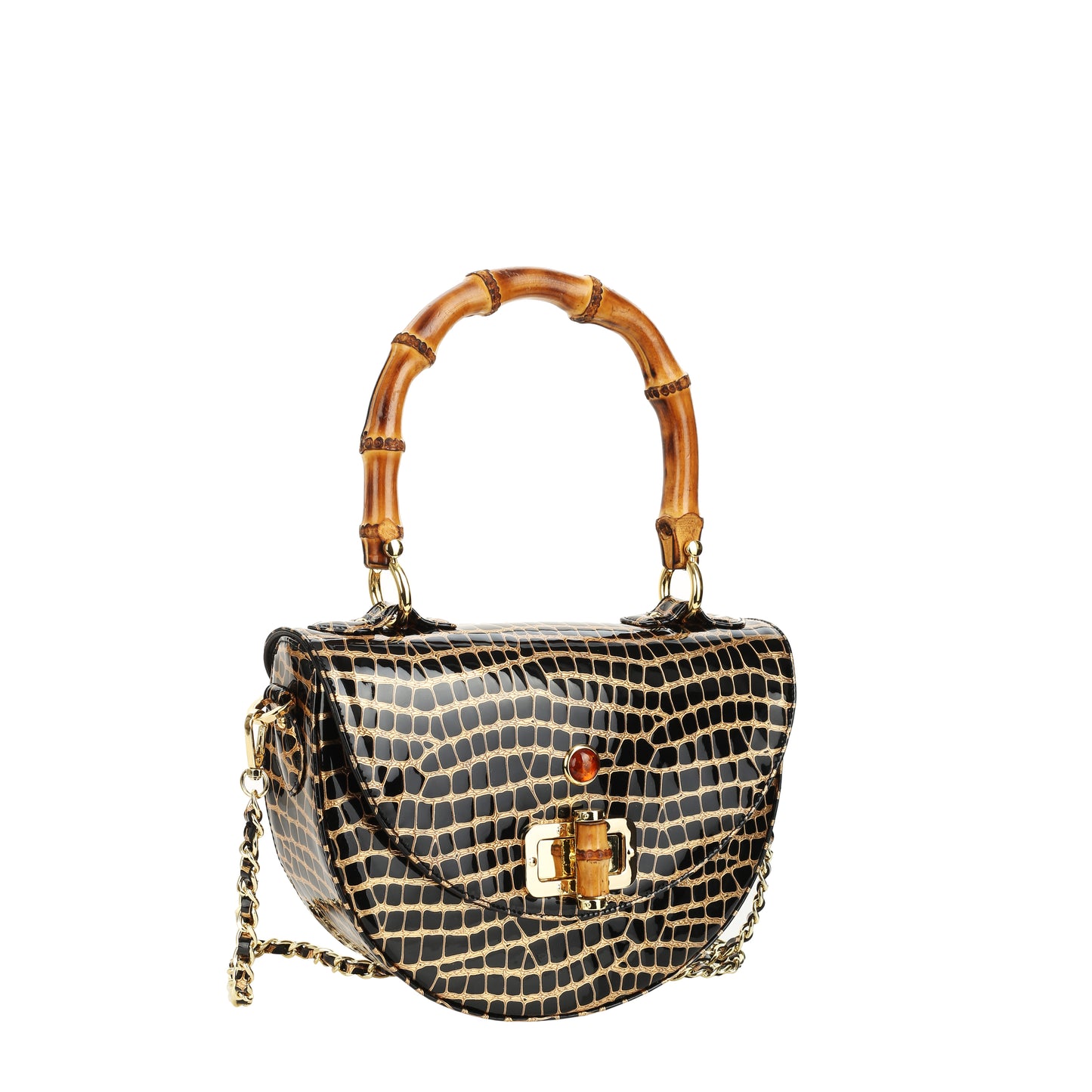 Bolso de mano mujer ámbar aragon negro de piel