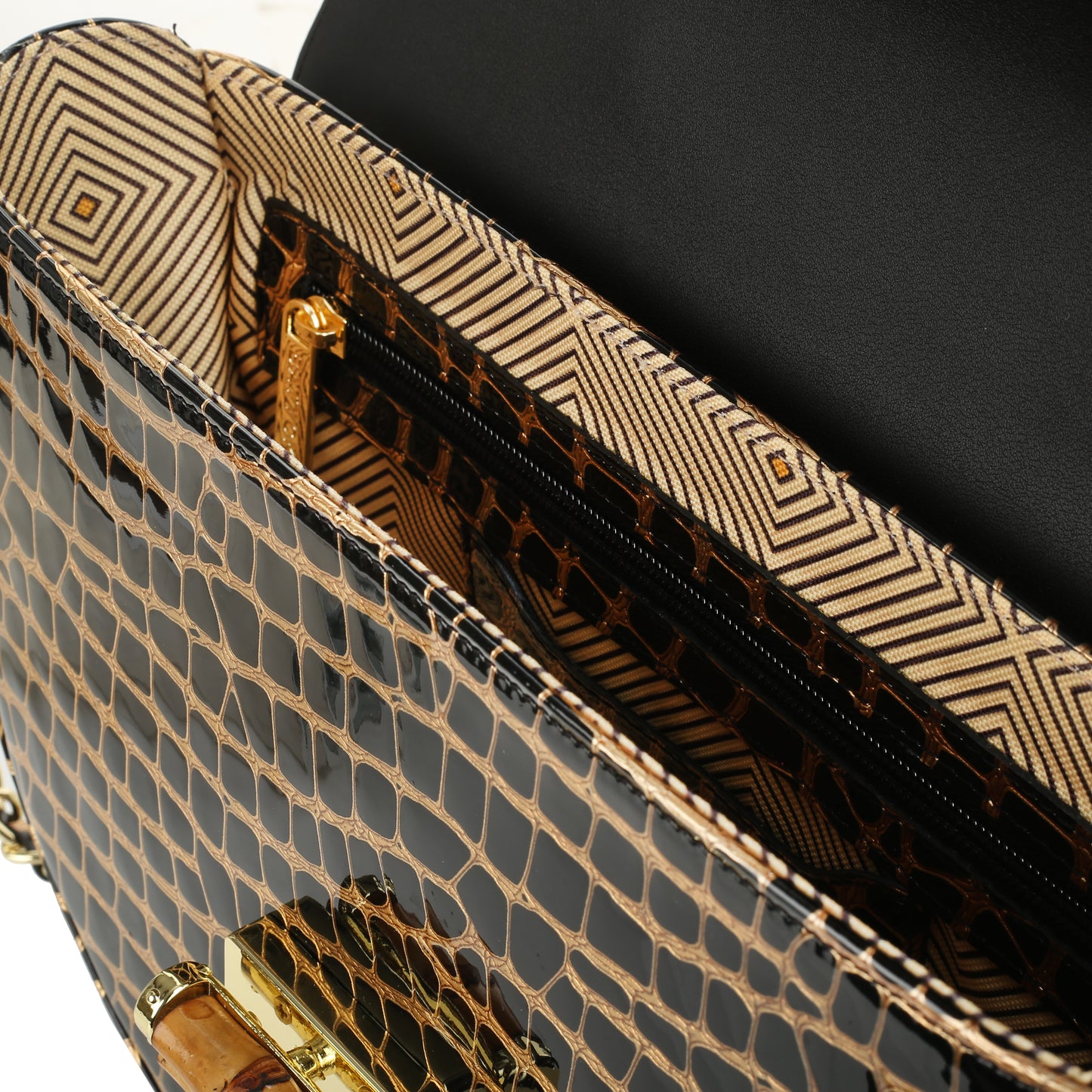Bolso de mano mujer ámbar aragon negro de piel
