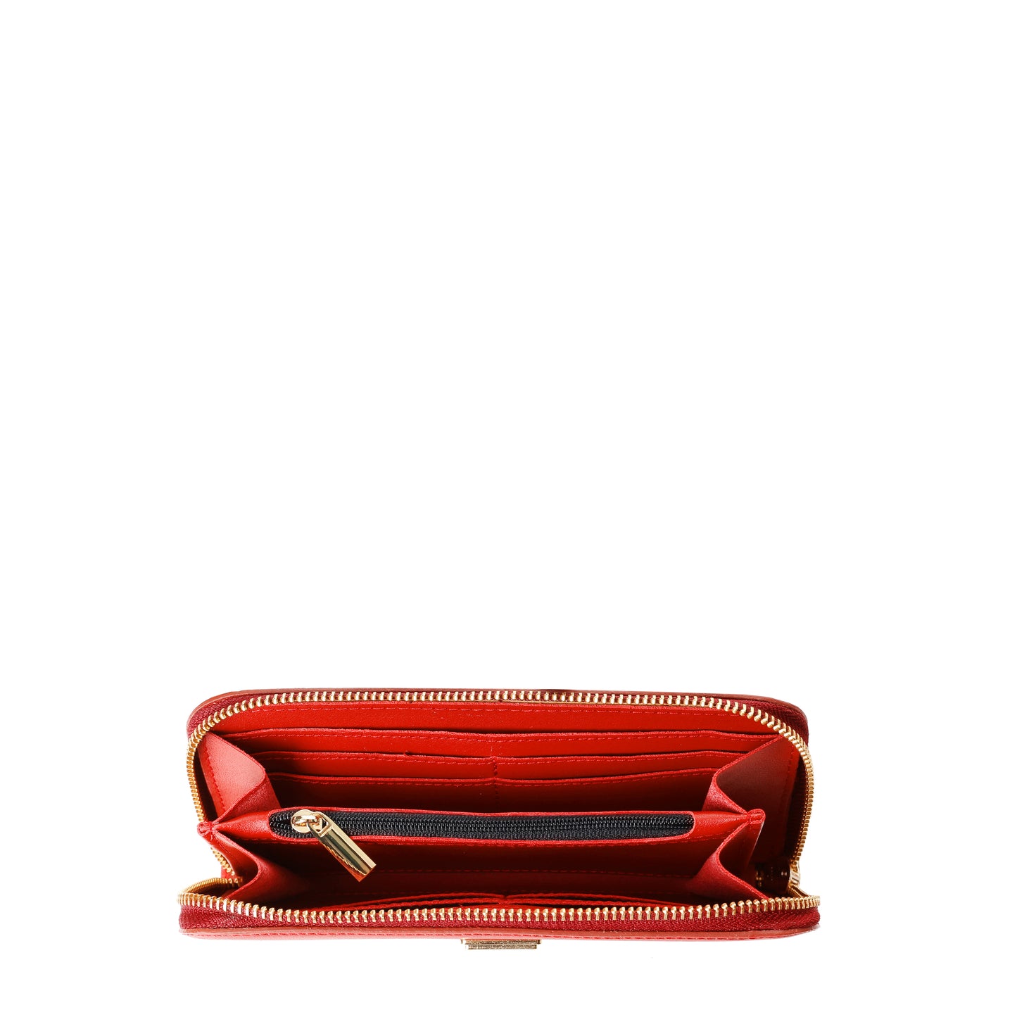 Portfel damski skórzany nappa red