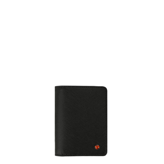Men's mini artico black leather wallet