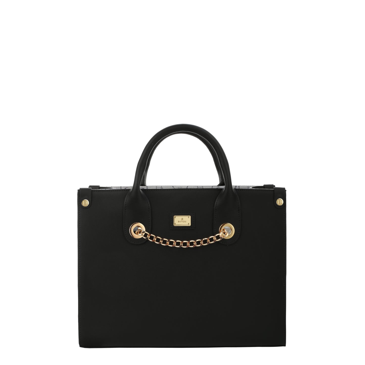 Schwarze Damenhandtasche aus Mussie-Napa-Leder