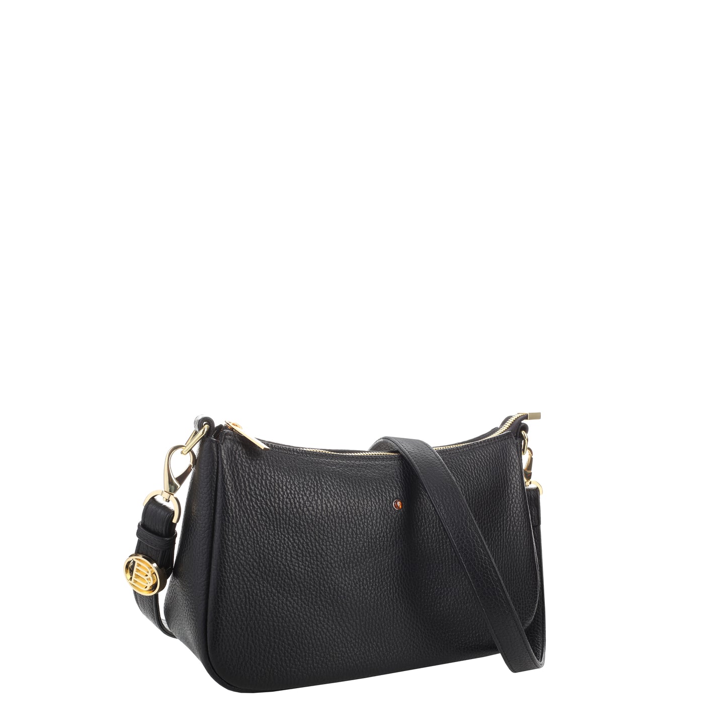 Bolso de mano mujer Nicole floter de piel negro