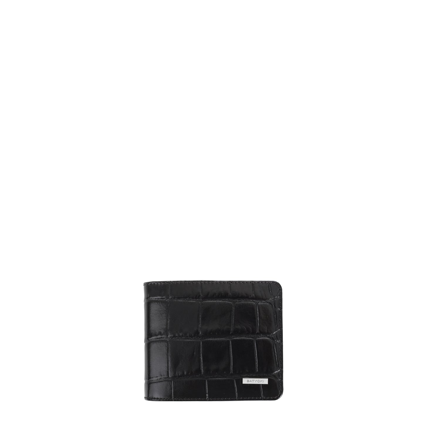 Portfel męski skórzany croco black