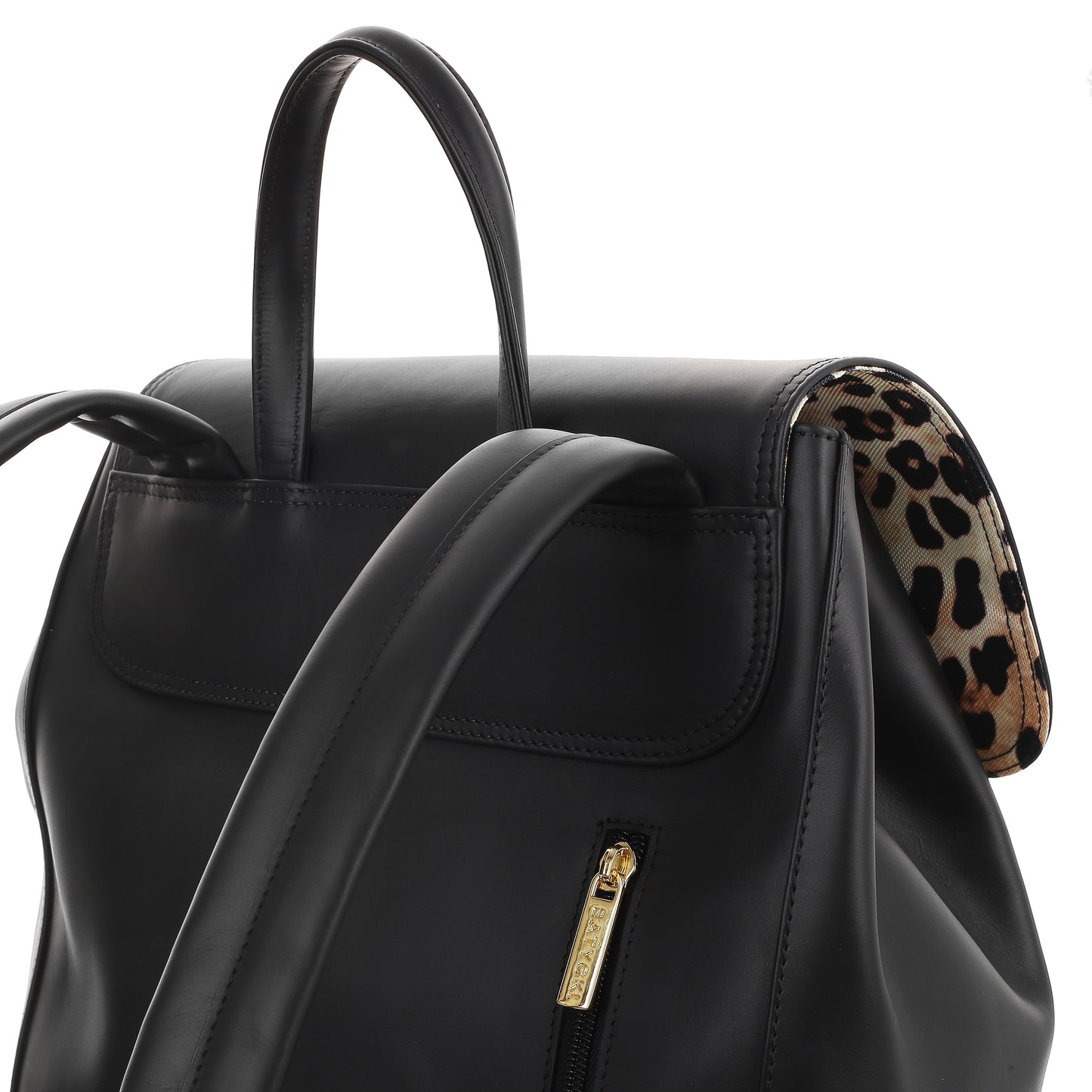 Renee Rucksack aus schwarzem Nappaleder