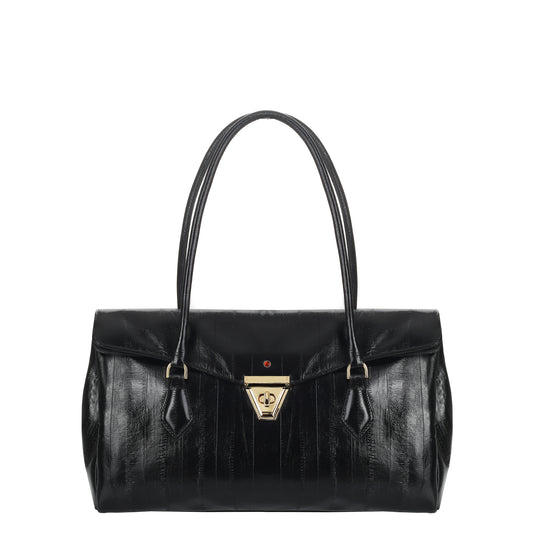Schwarze Ledertasche für Damen von Lea Aal