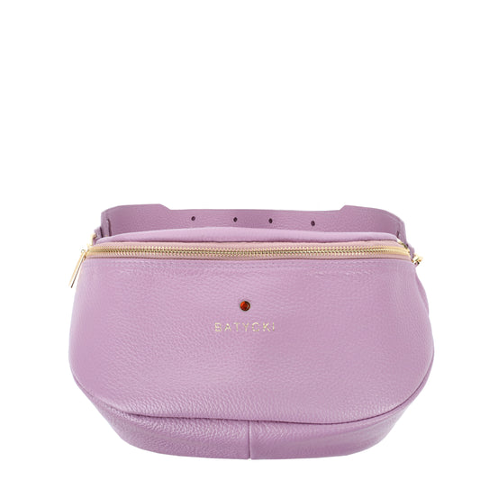 Women's handbag leather sachet is Go Floter Lavender