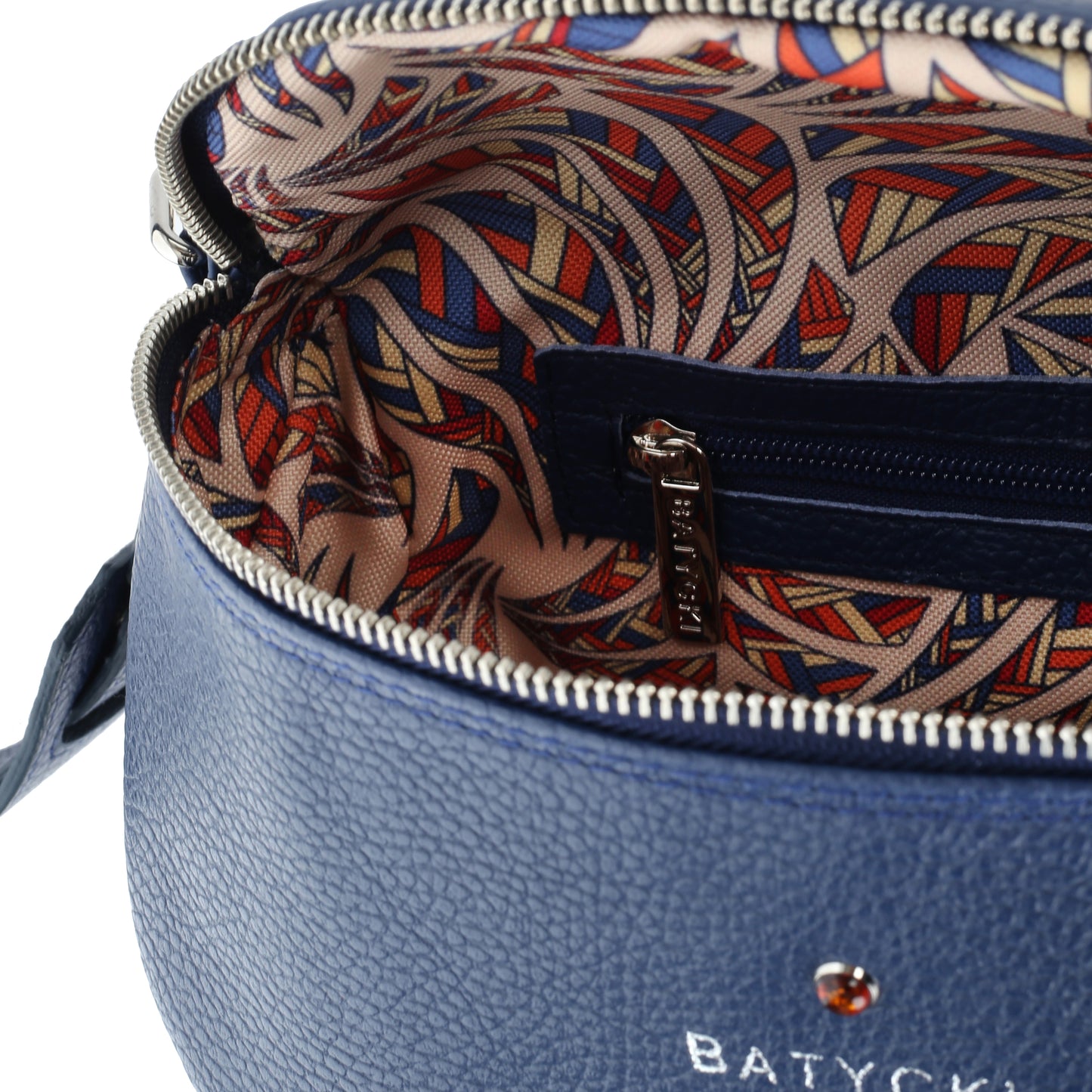 Torebka damska saszetka skórzana To Go floter navy