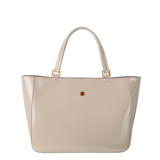 Women's leather bag Mamma specchio taupe