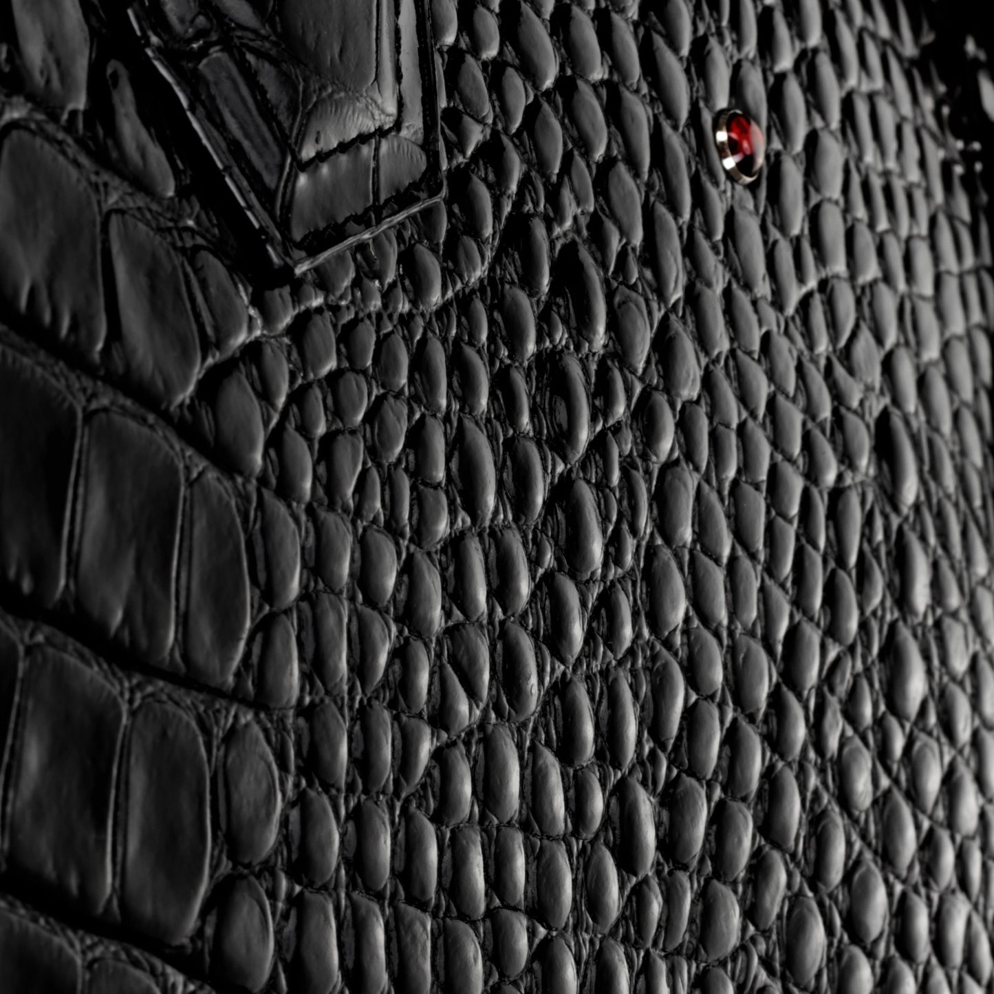 Aktówka damska skórzana Hana croco black