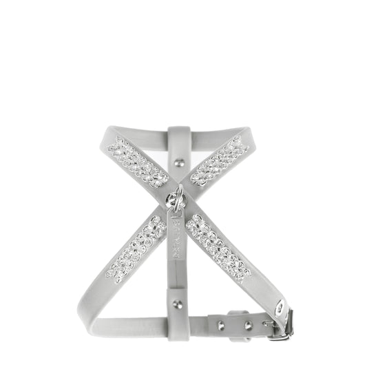 Nappa gray pet harness