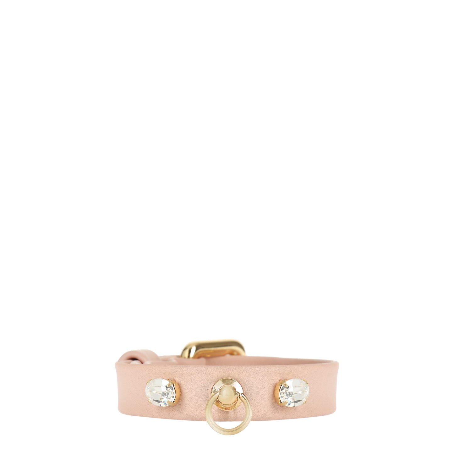 Rosa Haustierhalsband aus Nappaleder