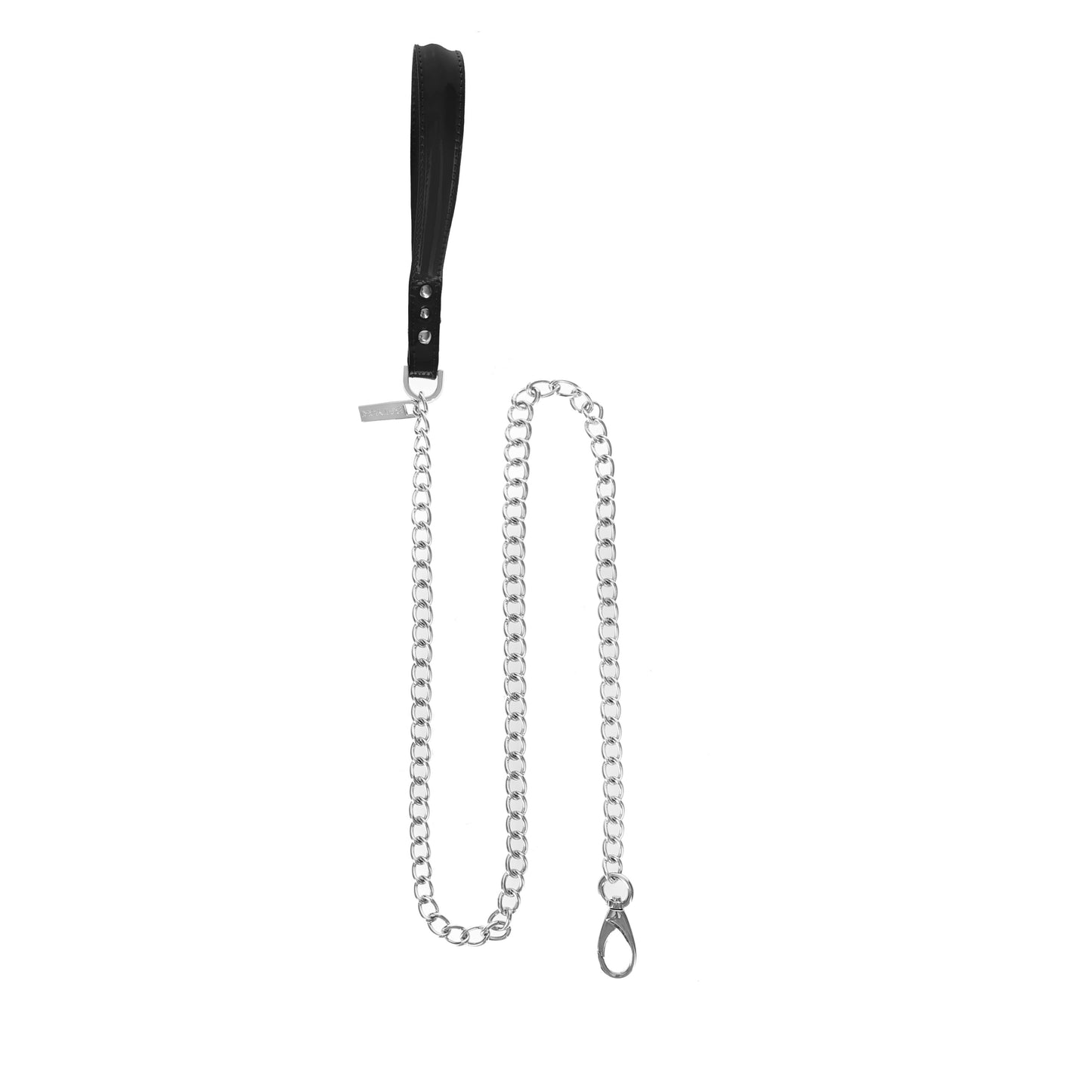 Nappa black pet leash