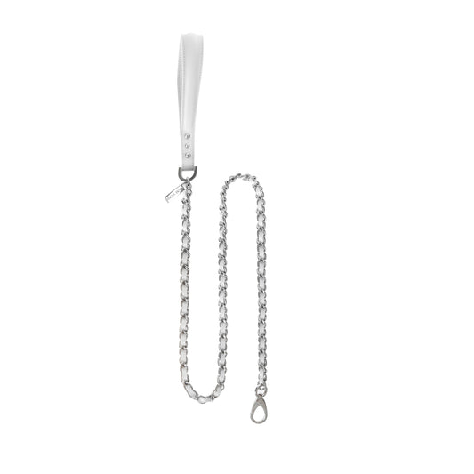 Nappa white pet leash