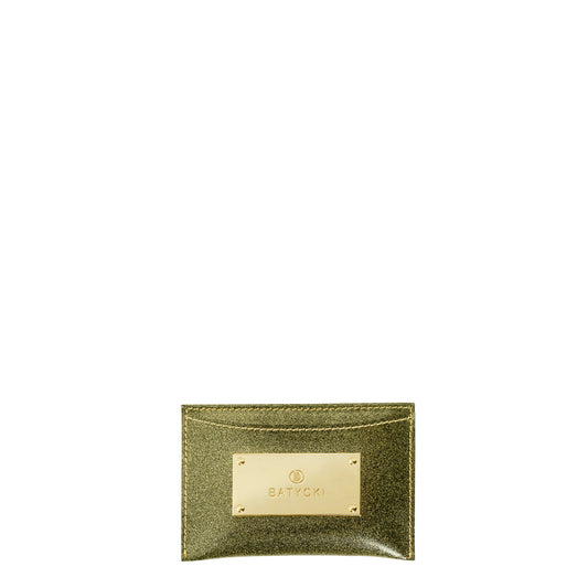 Etui skórzane na karty gold