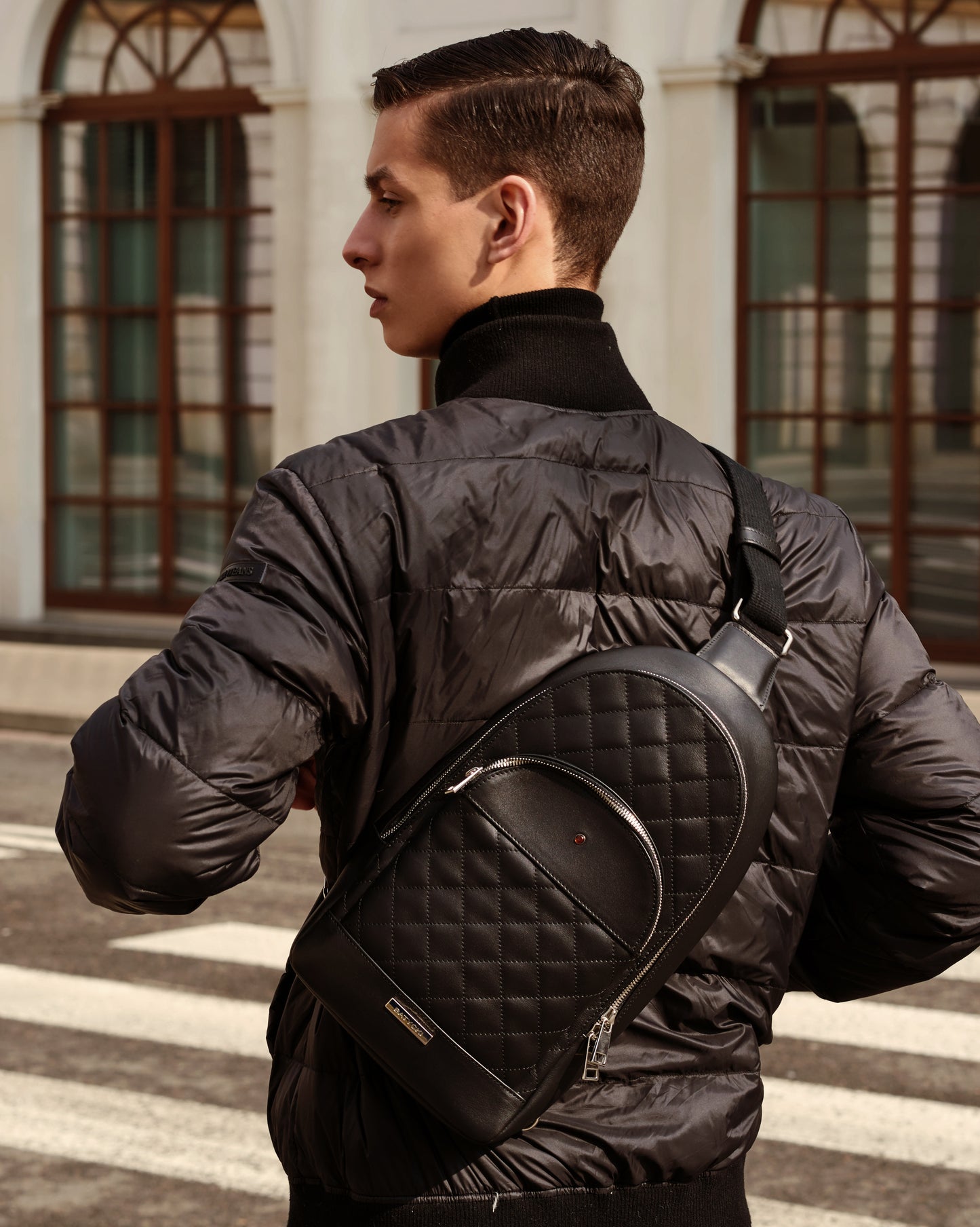 Plecak skórzany Be Travelling nappa black