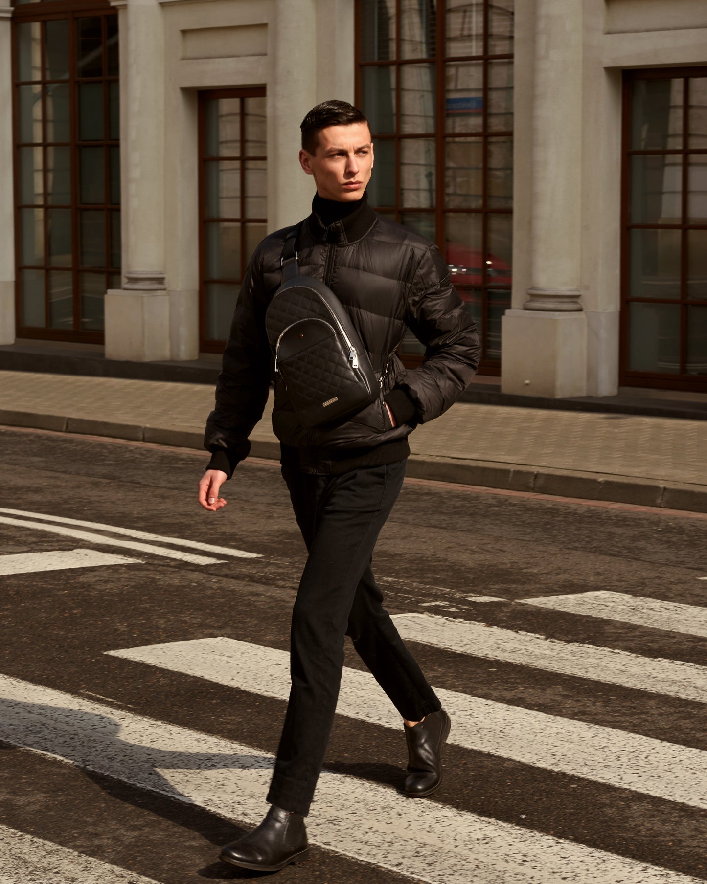 Plecak skórzany Be Travelling nappa black