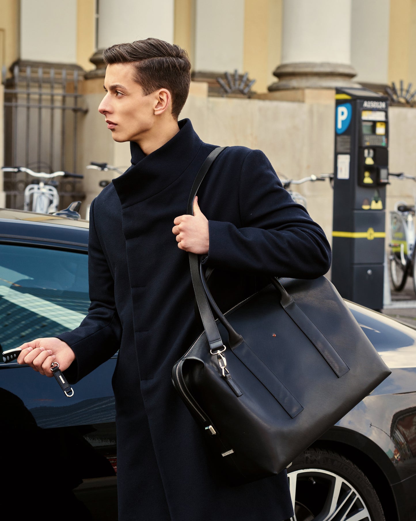 Torba męska skórzana artico black